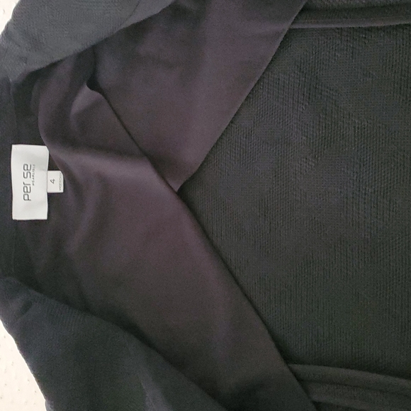 NWT Carlisle/perse knit black jacket, Sz 4 - Picture 10 of 11